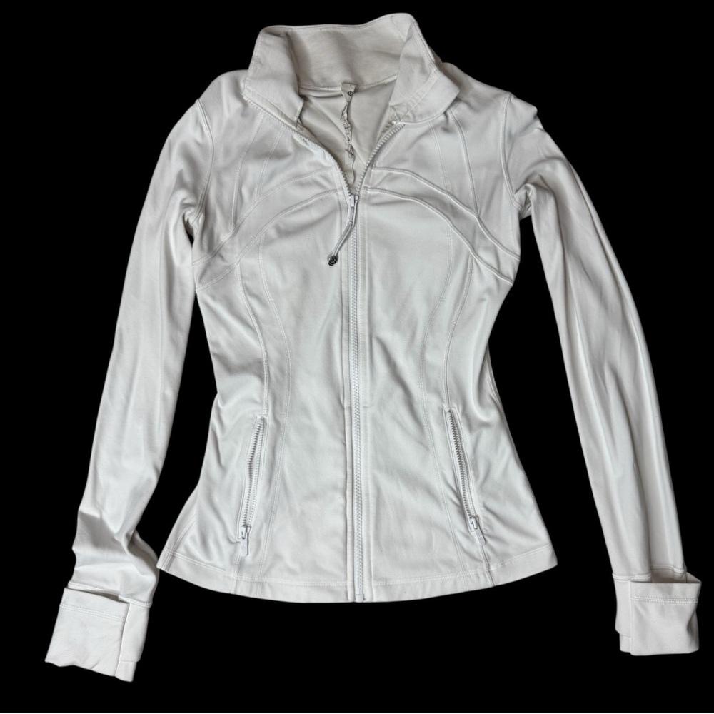Lululemon Define Jacket White Size 4 Full Zip Athletic Yoga Jacket